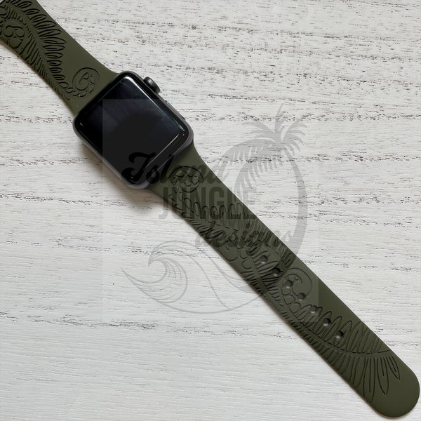 Fern Silicone Watch Band Compatible with Series 1-9, SE & Ultra