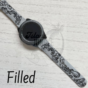 Koi 22mm Silicone Watch Band Compatible with Samsung & More