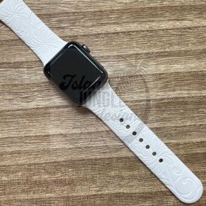 Tiare Tribal Silicone Watch Band Compatible with Series 1-10, SE & Ultra