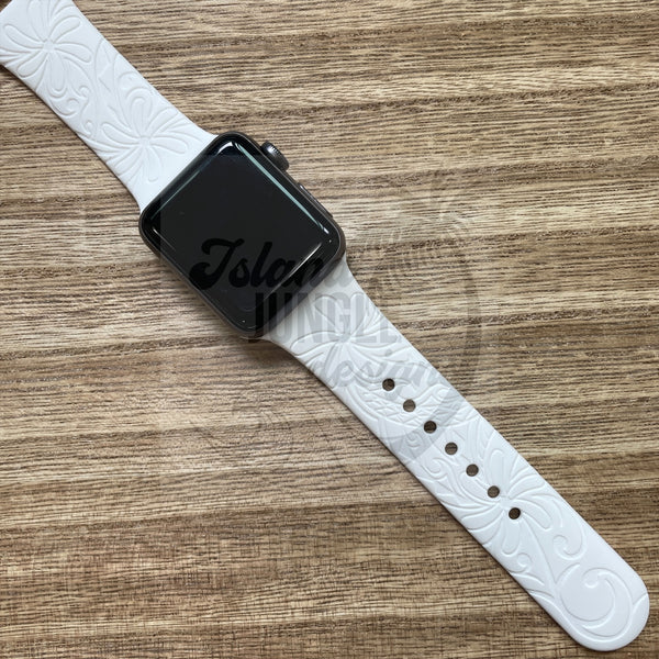 Tiare Tribal Silicone Watch Band Compatible with Series 1-10, SE & Ultra