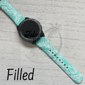 Koi 20mm Silicone Watch Band Compatible with Samsung Galaxy, FitBit Versa 3/4, Sense & PIxel