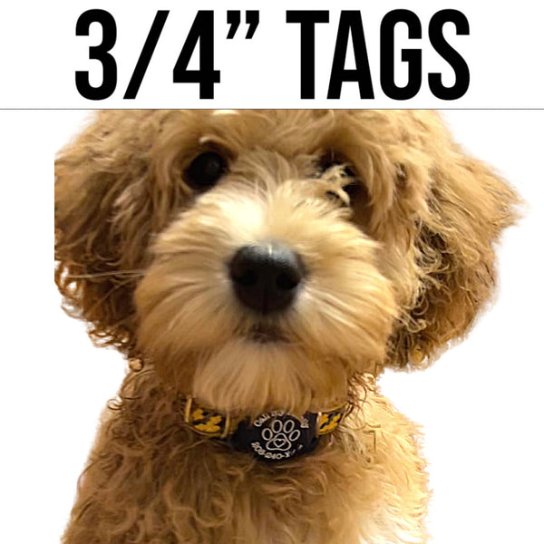 3/4" Collar & Strap ID Tag Compatible with Air Tag