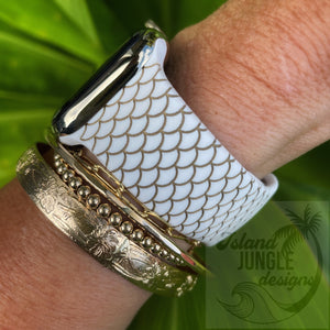 Mermaid Scale Silicone Watch Band Compatible with Series 1-9, SE & Ultra