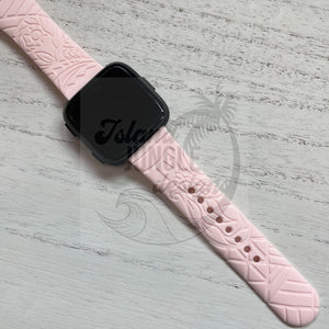 Tribal Silicone Watch Band Compatible with Fitbit Versa, Versa 2, and Versa Lite