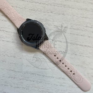 Tiare Tribal 22mm Silicone Watch Band Compatible with Samsung & More
