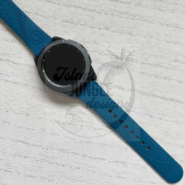 Fern 22mm Silicone Watch Band Compatible with Samsung & More