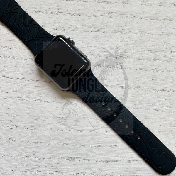Tiare Tribal Silicone Watch Band Compatible with Series 1-9, SE & Ultra