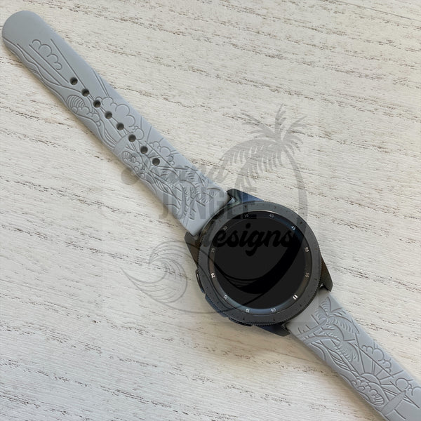 Beach Breeze 22mm Silicone Watch Band Compatible with Samsung & More