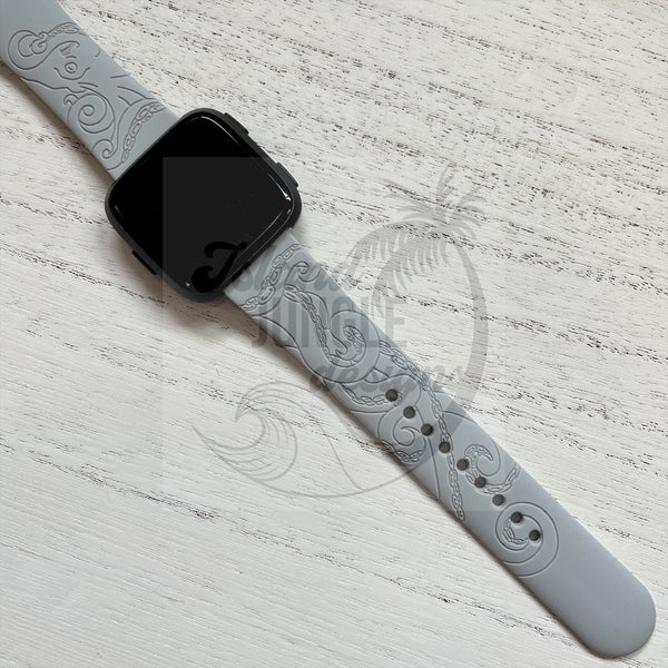 Octopus Silicone Watch Band Compatible with Fitbit Versa, Versa 2, and Versa Lite