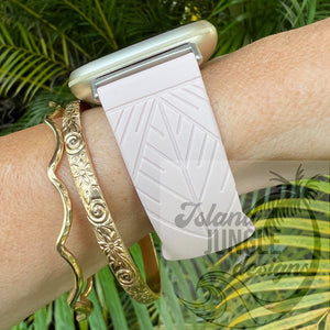 Diamond Lauhala Silicone Watch Band Compatible with Versa 3/4 & Sense/Sense 2