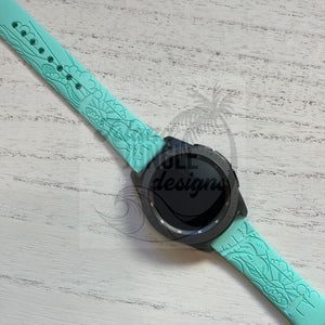Beach Breeze 20mm Silicone Watch Band Compatible with Samsung & More