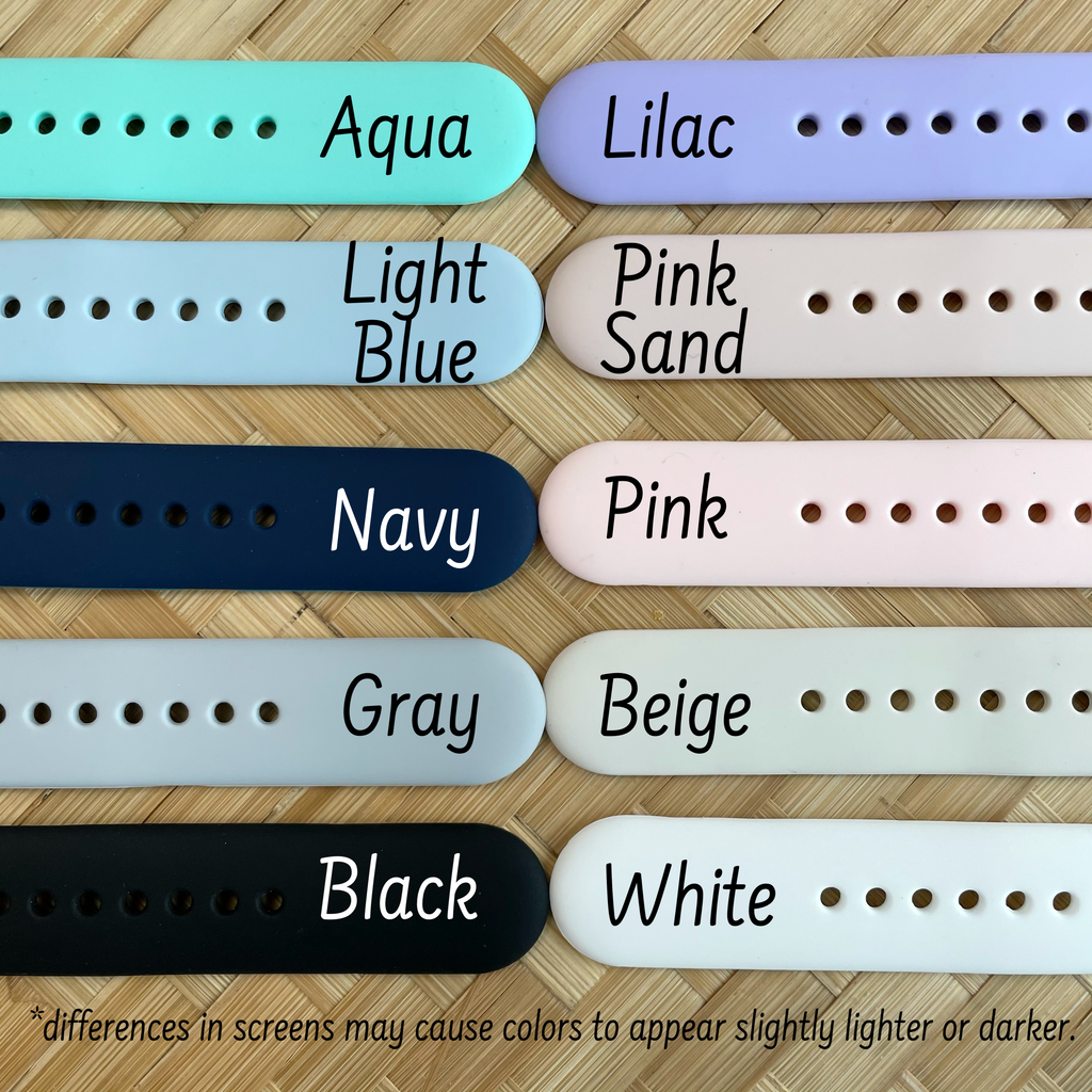 Tiare Tribal Silicone Watch Band Compatible with Series 1-9, SE