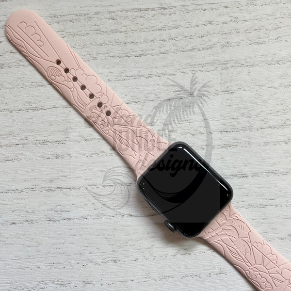 Beach Breeze Silicone Watch Band Compatible with Series 1-8, SE & Ultra