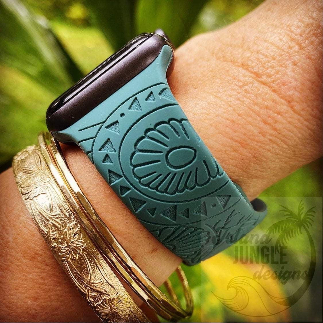 Opihi Silicone Watch Band Compatible with Series 1-10, SE & Ultra