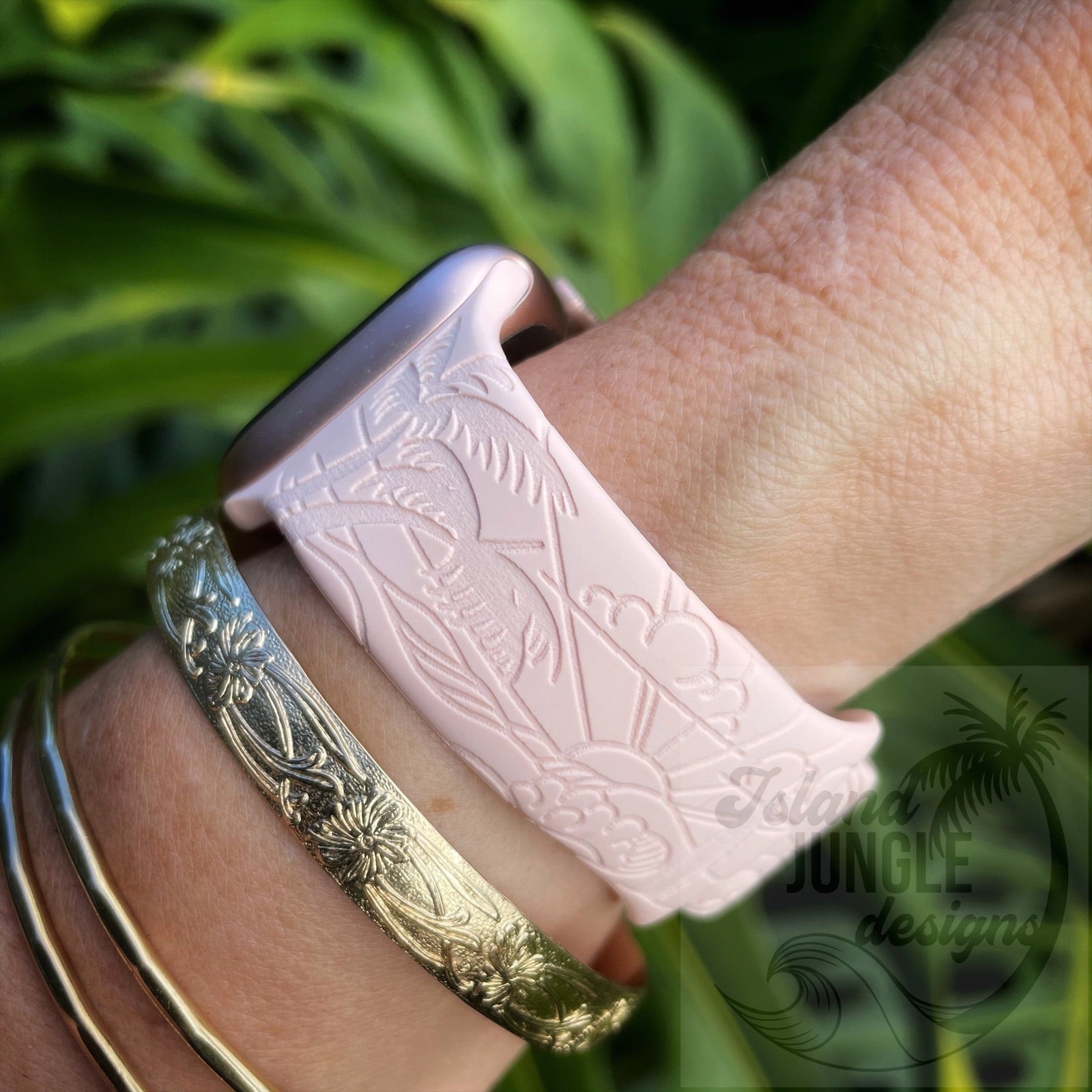 Beach Breeze Silicone Watch Band Compatible with Series 1-8, SE & Ultra
