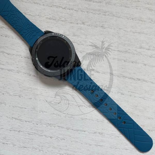 Tribal 20mm Silicone Watch Band Compatible with Samsung & More