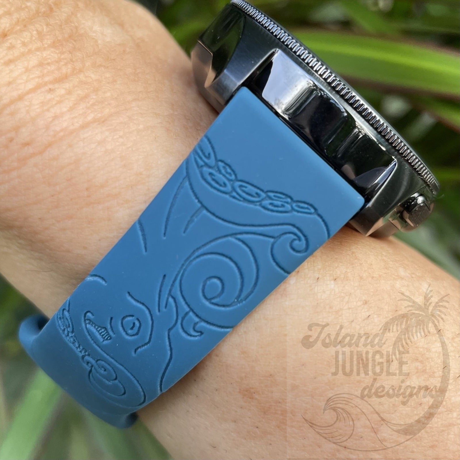 Octopus 22mm Silicone Watch Band Compatible with Samsung & More