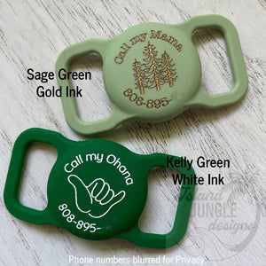 3/8" Collar & Strap ID Tag Compatible with Air Tag
