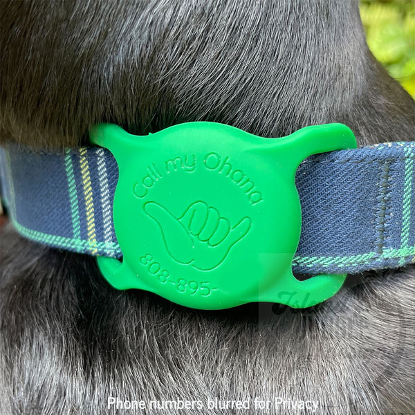 3/4" Collar & Strap ID Tag Compatible with Air Tag. No Ink Fill